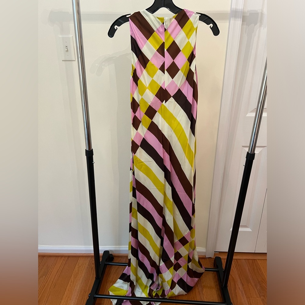 LELA ROSE STRIPED BIAS GOWN - Picture 5 of 7